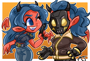 Sylkress and Melith Mathesen.